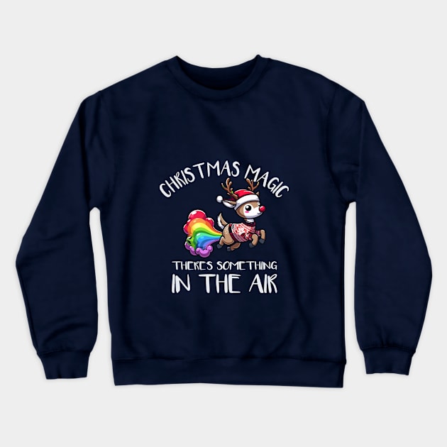 Christmas Magic Is In The Air Crewneck Sweatshirt by TeeHeeFun